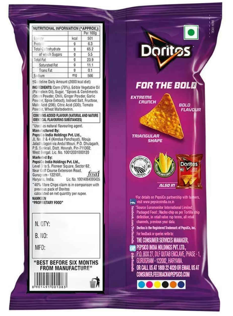 Doritos Nacho Chips | Sweet Chilli Flavour