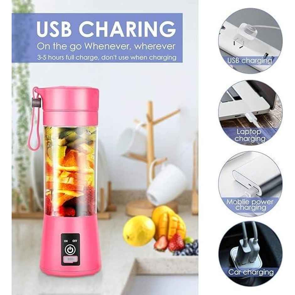 Gullak Portable Electric Juicer Blender | Stainless Steel (Colour May Vary)