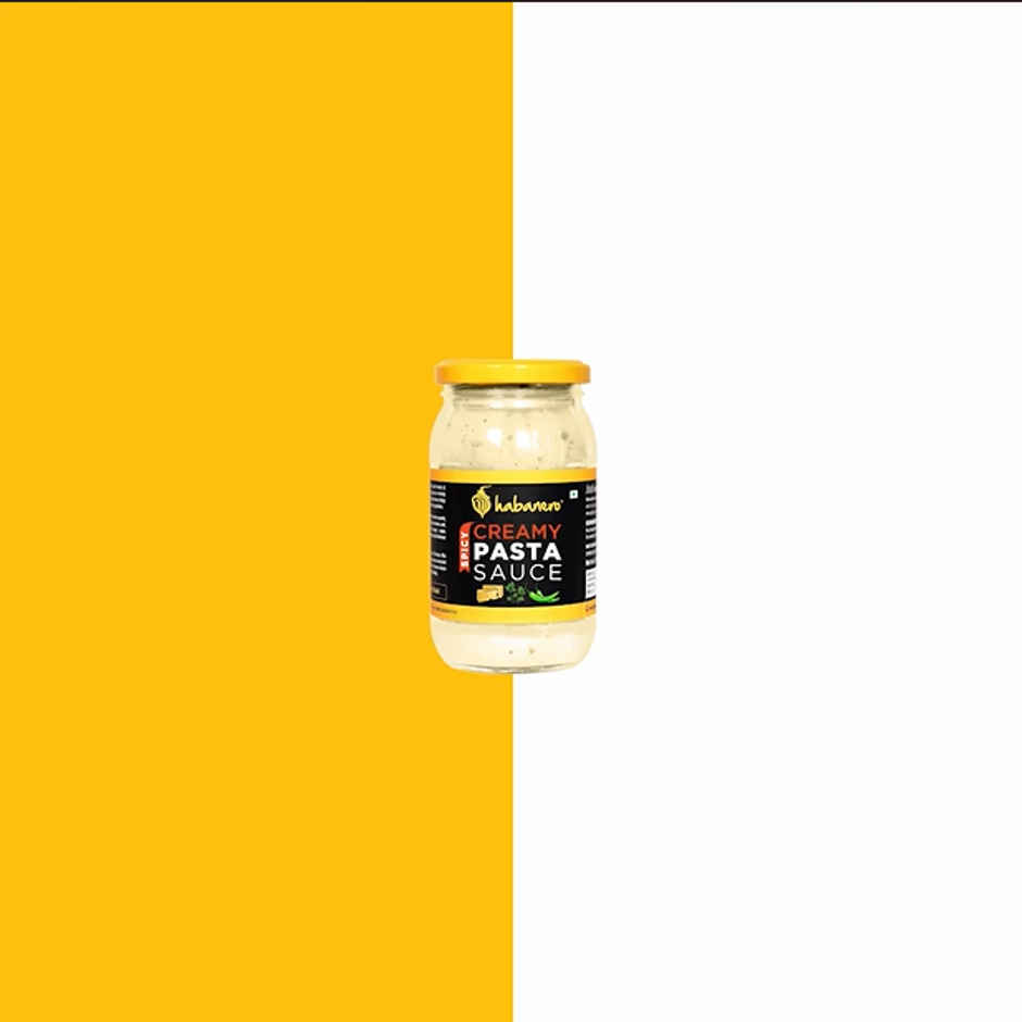 Habanero Herb-Infused Alfredo Style White Pasta Sauce