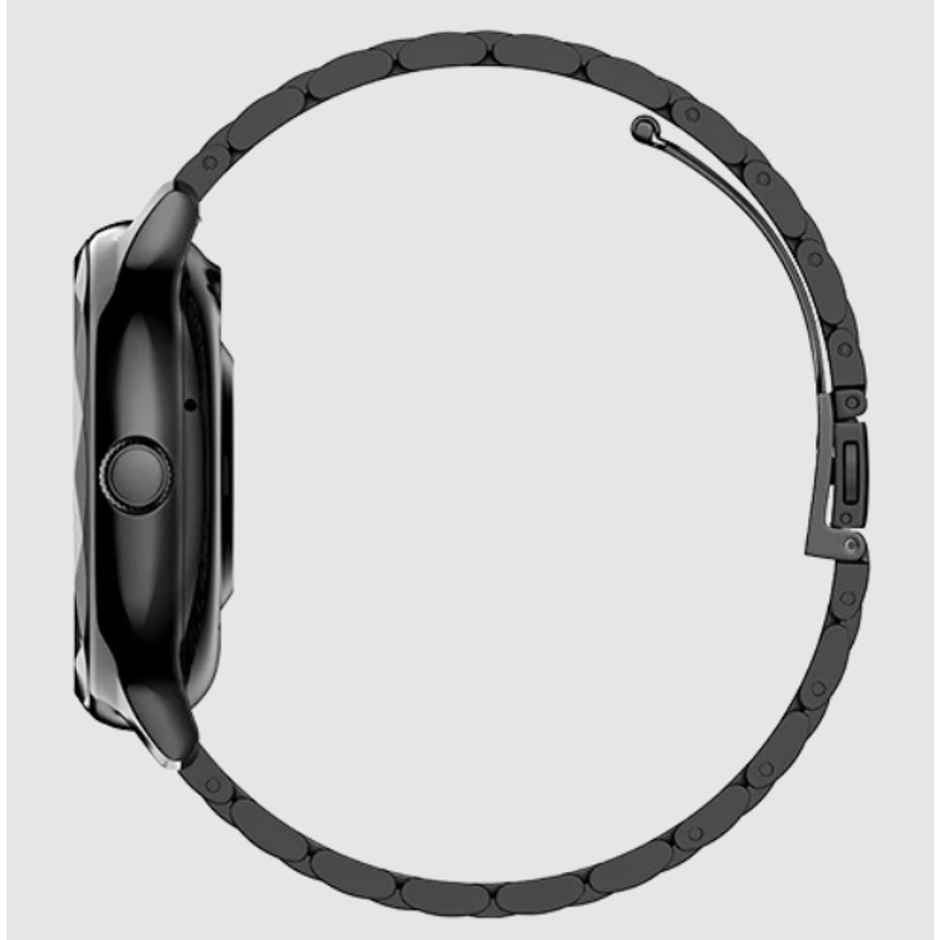 Noise Grace Women's Collection 1.1 AMOLED Display with Diamond Cut Metal Dial - Jet Black
