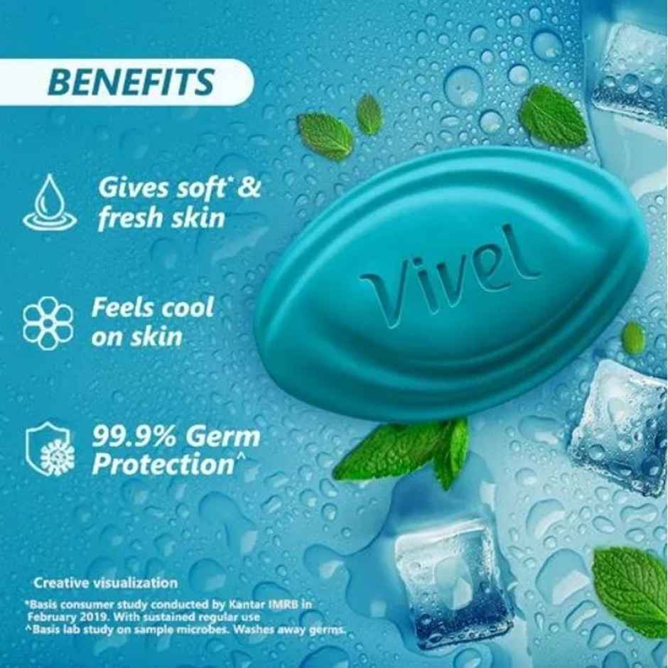 Vivel Cool Mint, Soft Fresh Skin Soap