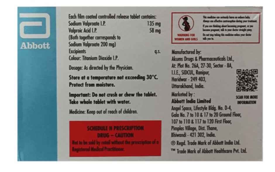 Epilex Chrono 200 Eazy Glide Tablet CR