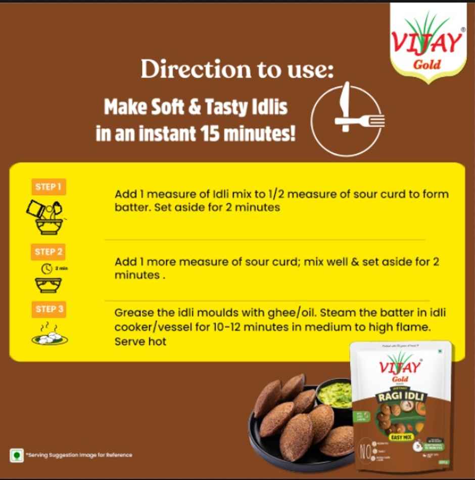 Vijay Gold Ragi Idli Mix