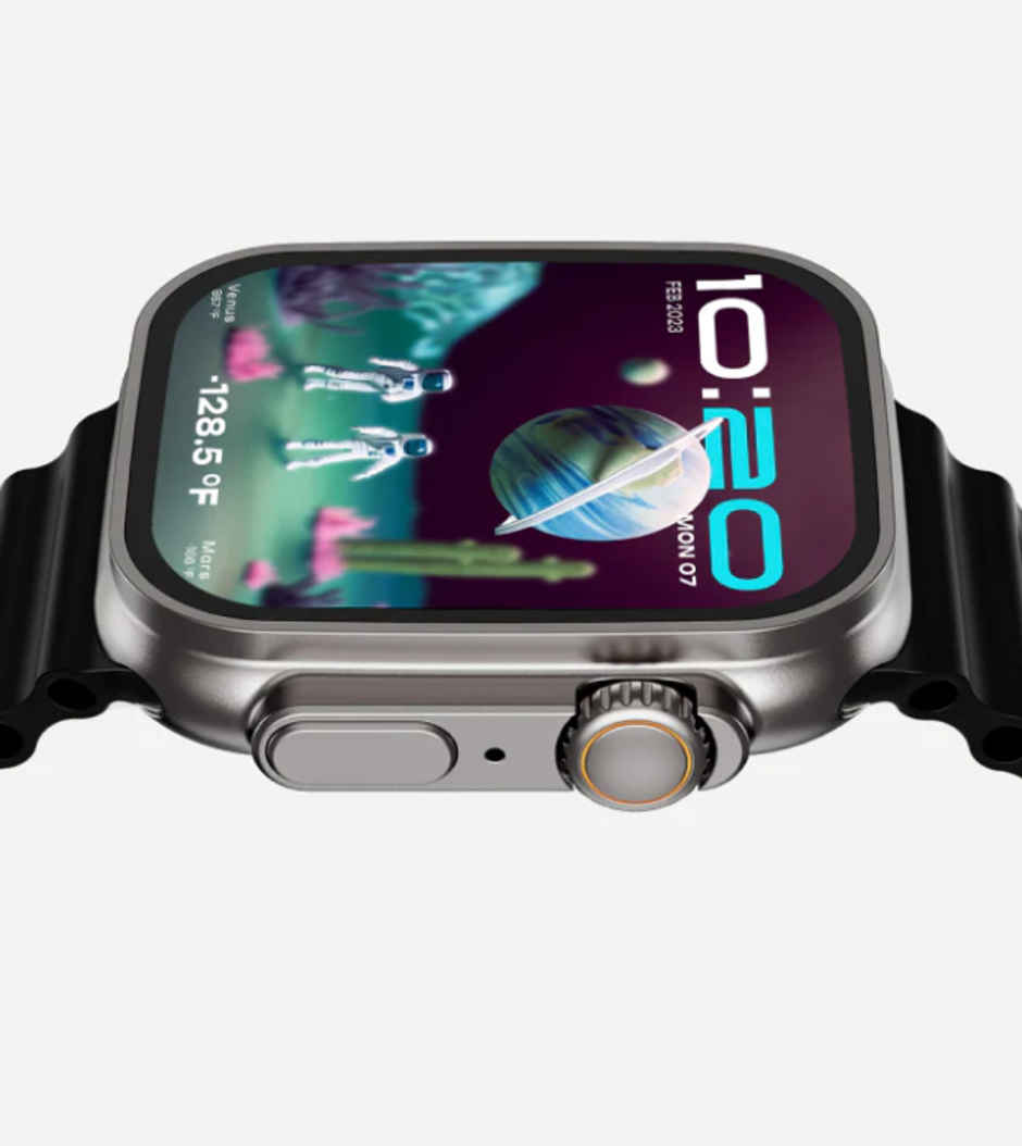 GOBOULT (Formerly Boult) Dive Evo 1.95" Screen | BT Calling | Zinc Alloy | SpO2 Smartwatch | Black
