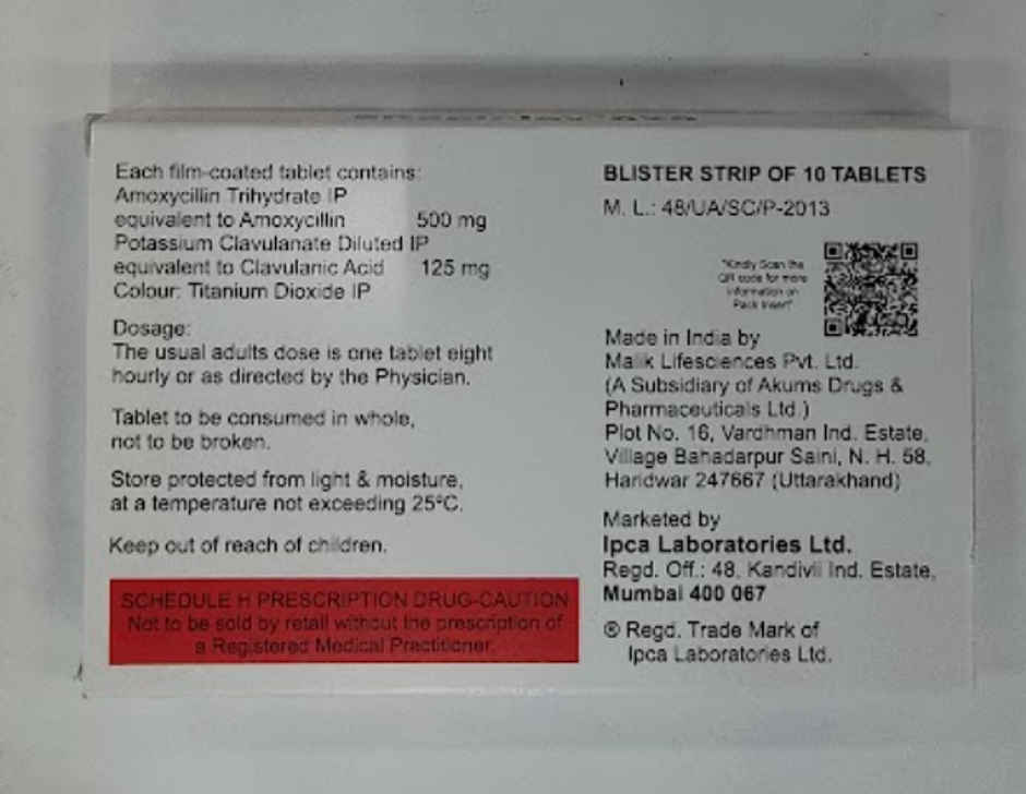 Rapiclav 625 Tablet