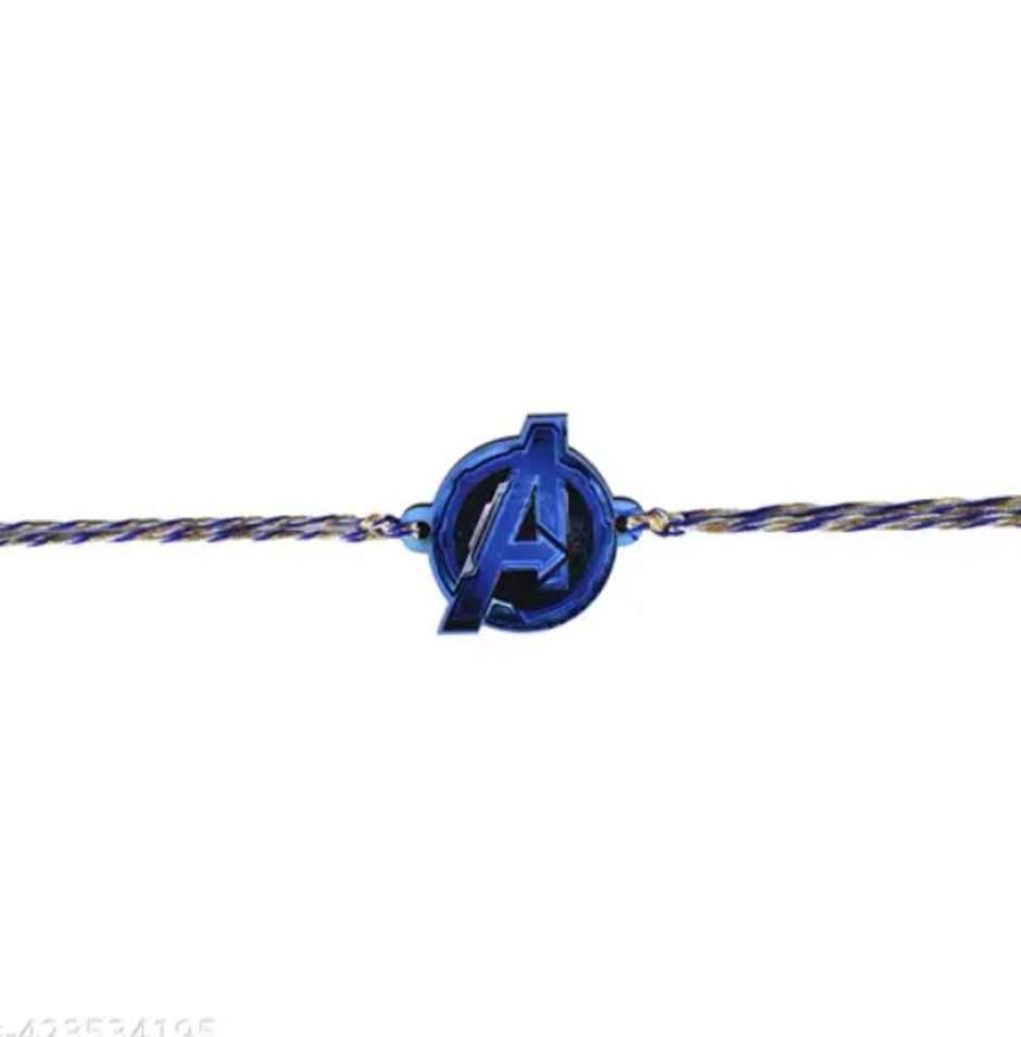 FlowerAura Avengers Rakhi Blue