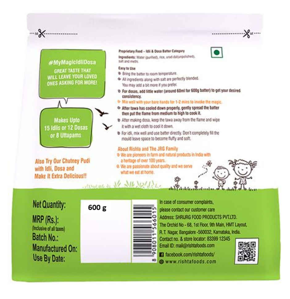 Rishta Specialty Idli dosa Batter