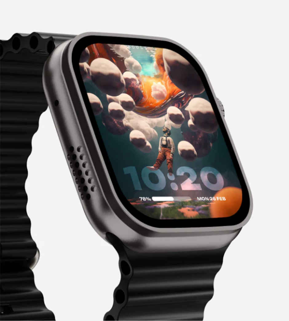 GOBOULT (Formerly Boult) Dive Evo 1.95" Screen | BT Calling | Zinc Alloy | SpO2 Smartwatch | Black