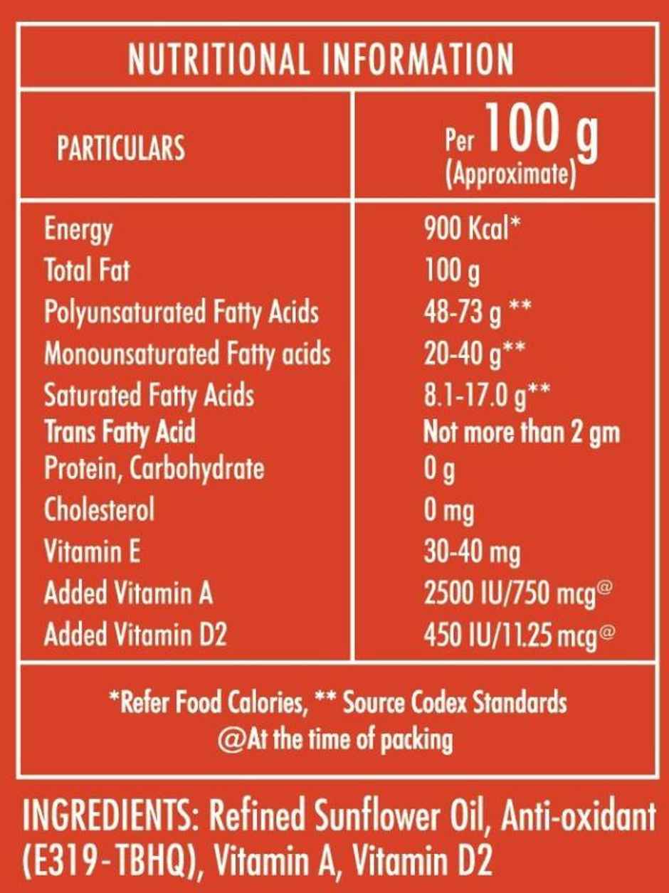 Gold Winner Refined Sunflower Oil - Pouch