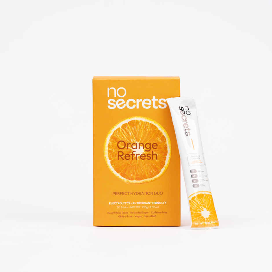 No Secrets Perfect Hydration Duo Electrolytes & Antioxidants Orange Fresh