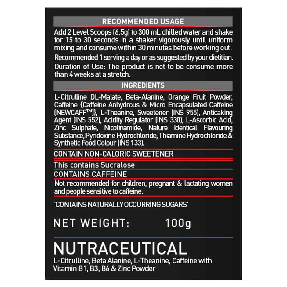 MuscleBlaze Pre Workout 200 Xtreme (Berry Bolt, 15 Servings)