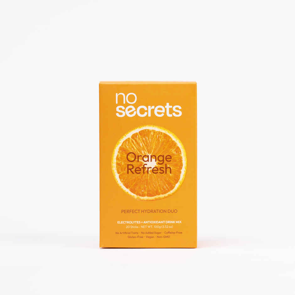 No Secrets Perfect Hydration Duo Electrolytes & Antioxidants Orange Fresh