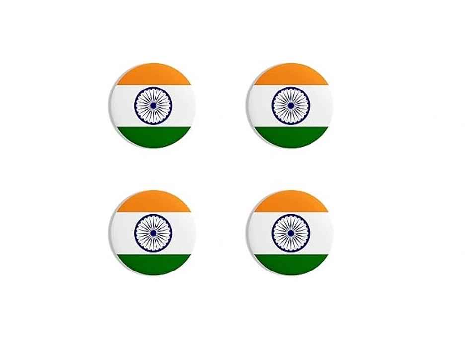 Indian Flag Round Badge | Pack of 4 | Pichai