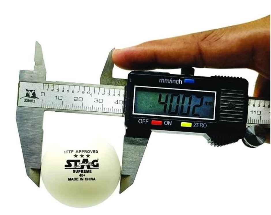 Stag 3 Star Supreme Table Tennis Plastic Ball Pack Of 3 (White)