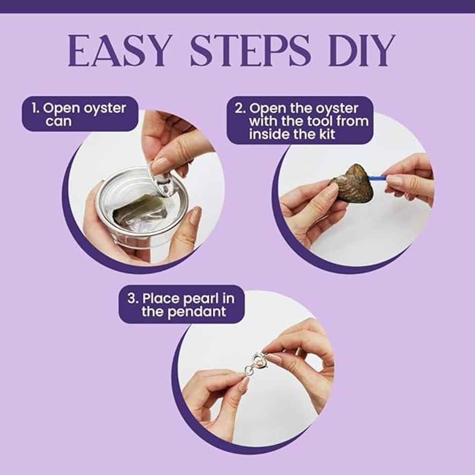 Mystery Pearl Gift Set | Heart Cage Necklace Real Pearl Romantic Surprise | Perpetual Mart