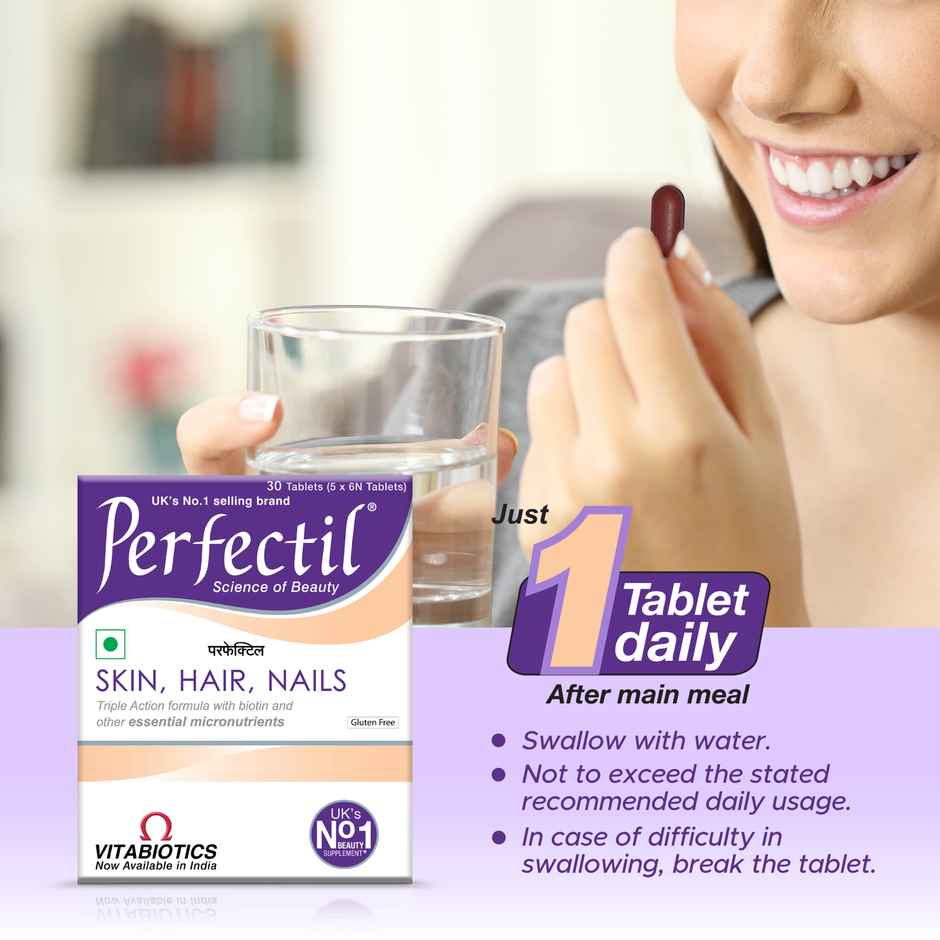Perfectil Tablets Triple Action Formula With Biotin For Hair Skin And Nail