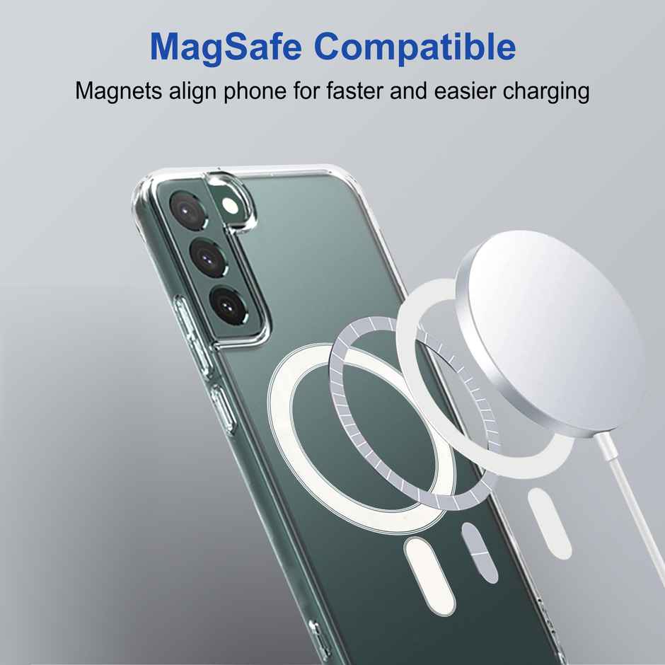 Zapcase Back Cover for Samsung Galaxy S22 Plus 5G | MagSafe-Clear