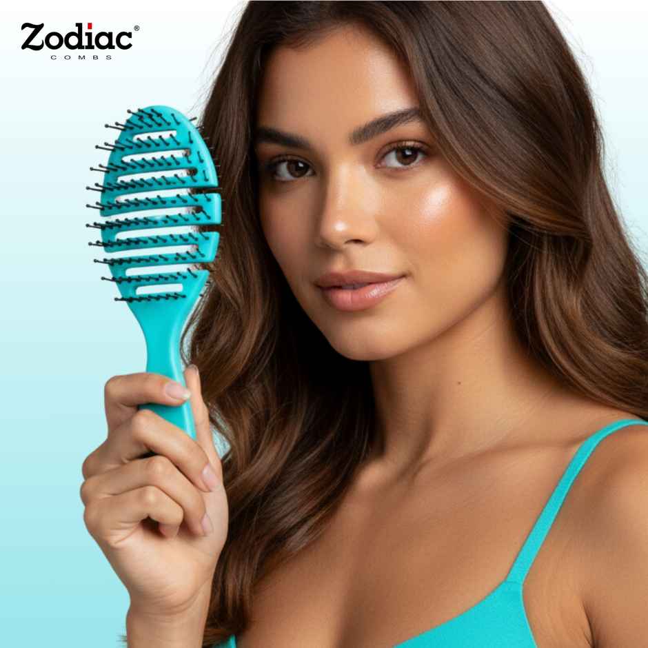Zodiac Oval Pop Hair Brush | Mystic Green