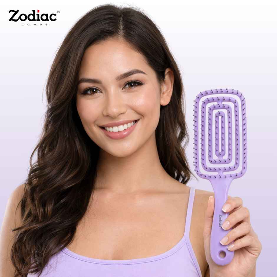 Zodiac Paddle Pop Hair Brush | Frosty Lilac