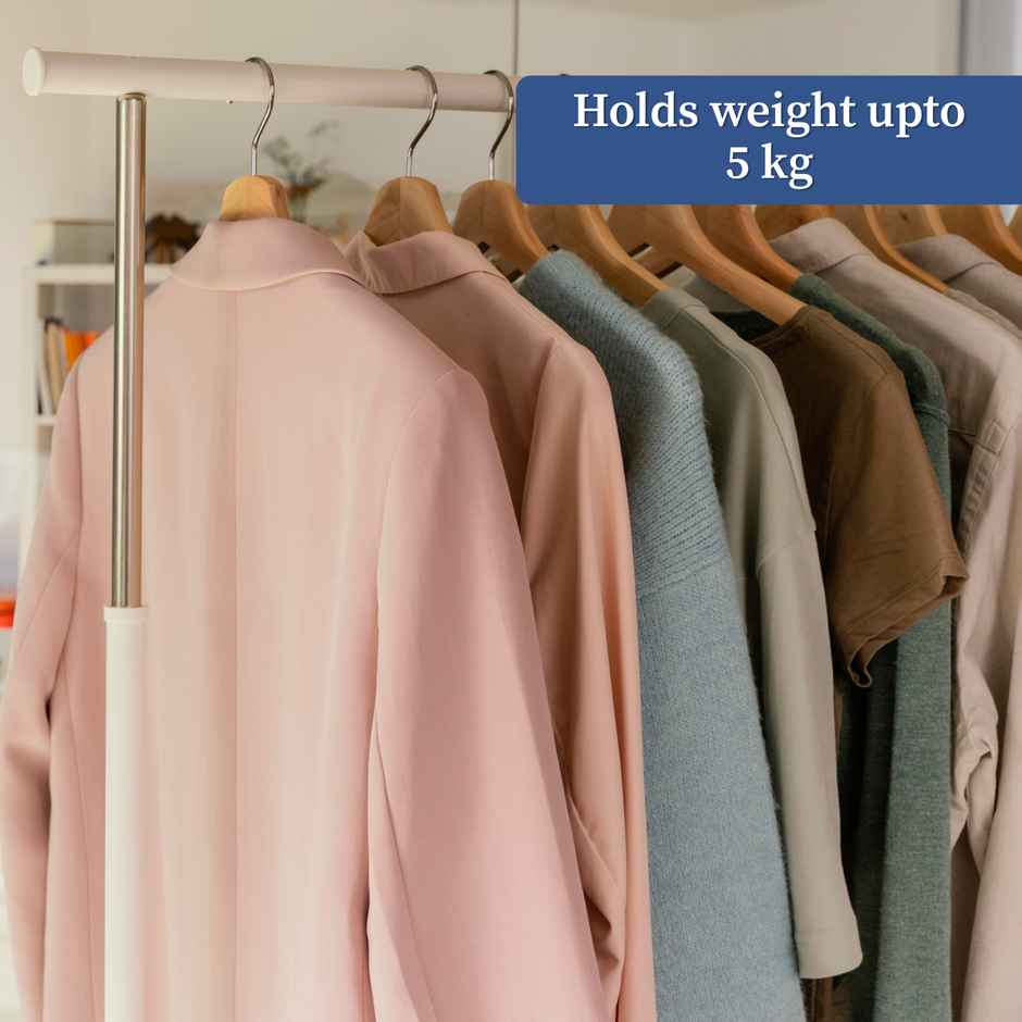 Homestrap Pack Of 6 Premium Round Bar Wooden Hanger