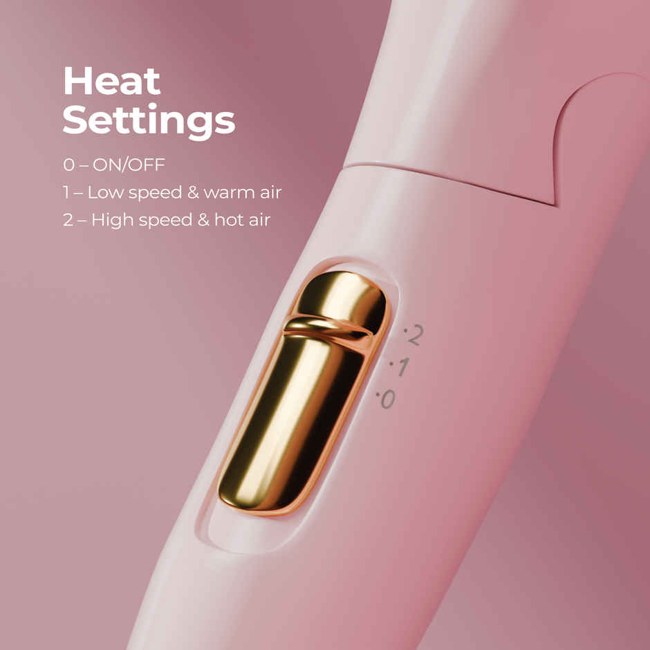 Lifelong JetSet Travel Hair Dryer with Concentrator, 1200 W