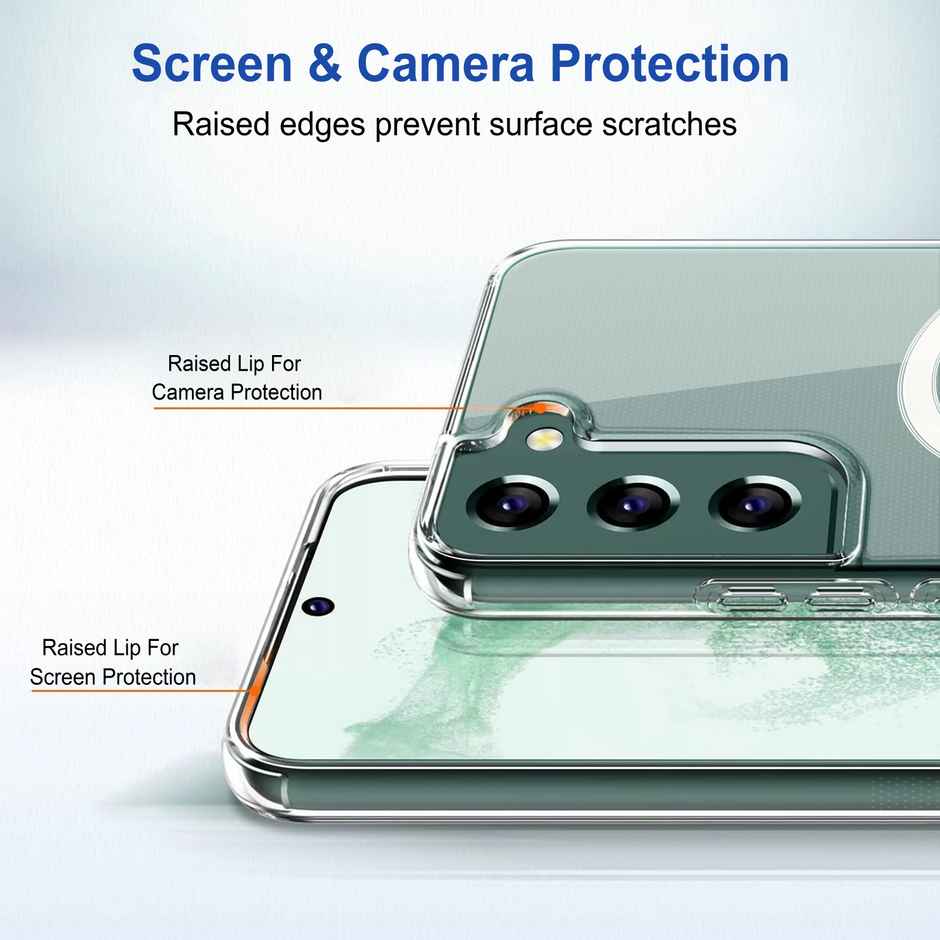 Zapcase Back Cover for Samsung Galaxy S22 Plus 5G | MagSafe-Clear