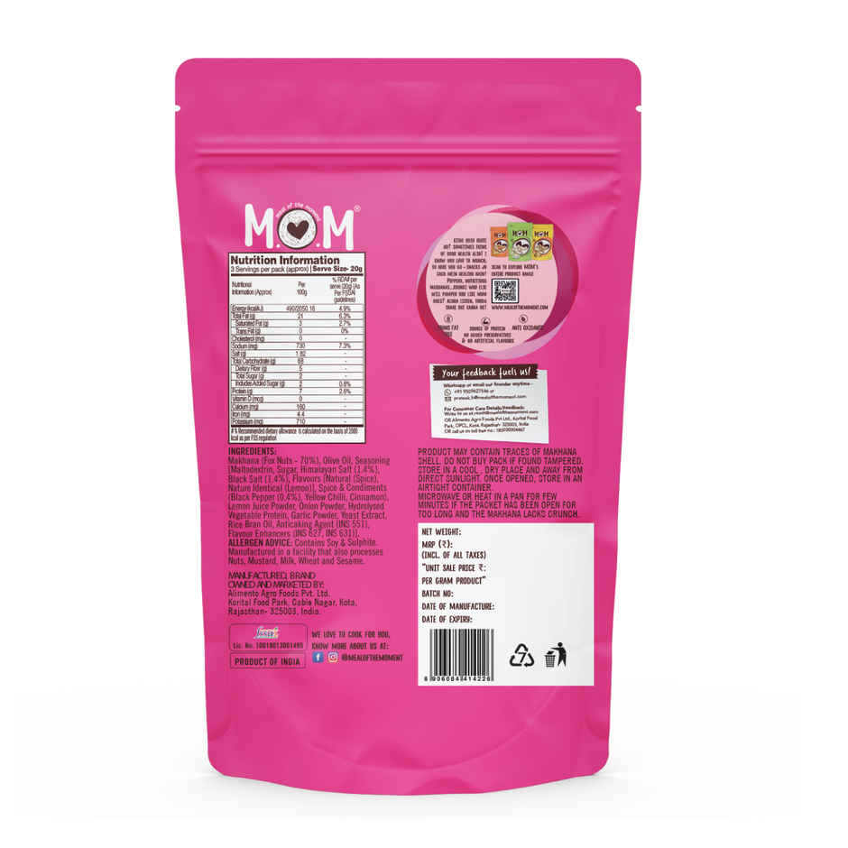 MOM Himalayan Salt & Pepper Roasted Makhana