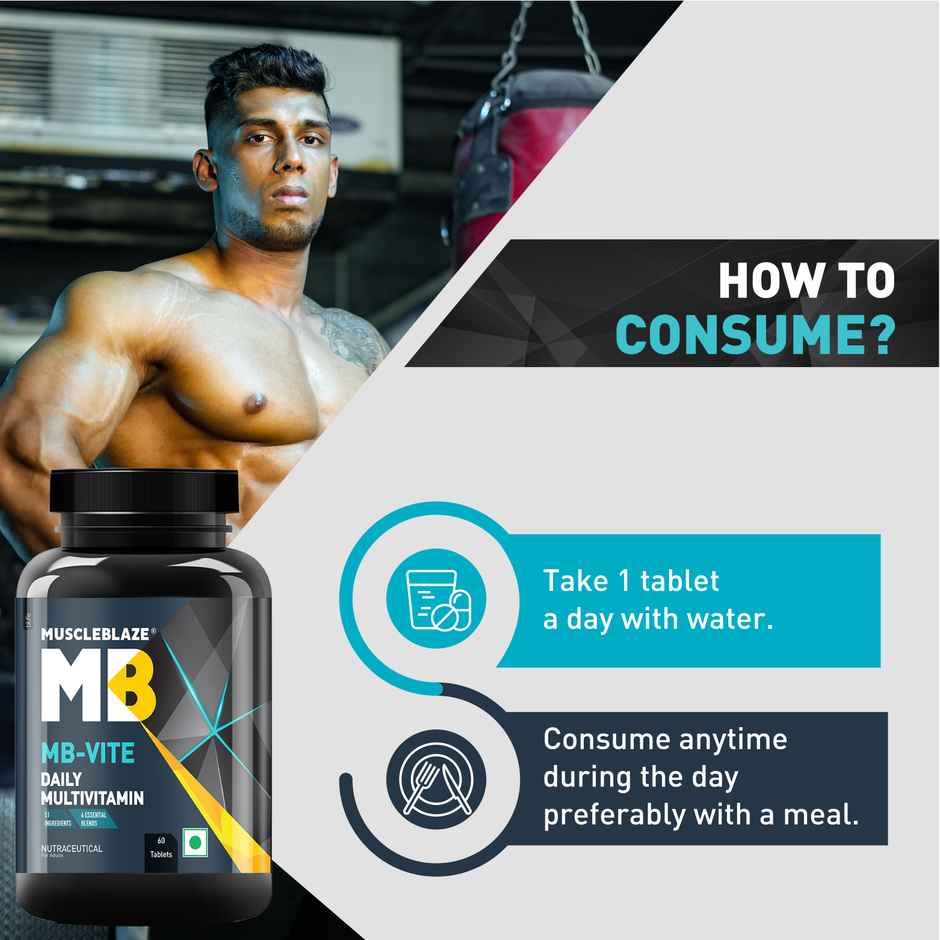 MuscleBlaze MB-Vite Daily Multivitamin (60 Tablets)