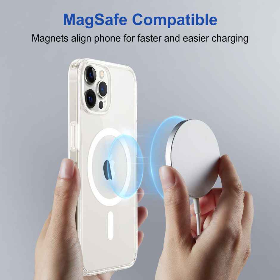 Zapcase Back Cover for Apple iPhone 12 Pro Max | MagSafe-Clear