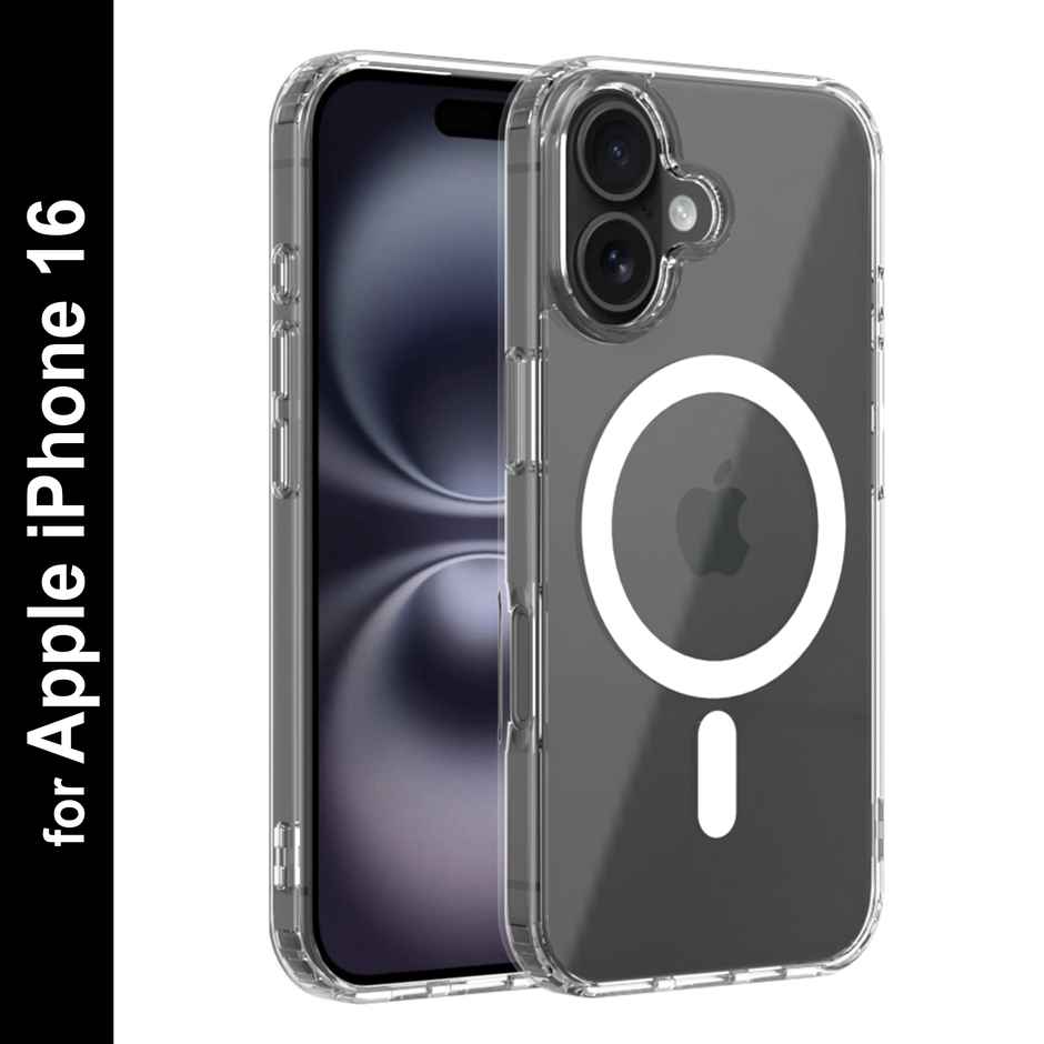 Zapcase Back Cover For Apple Iphone 16 (MagSafe-Clear)