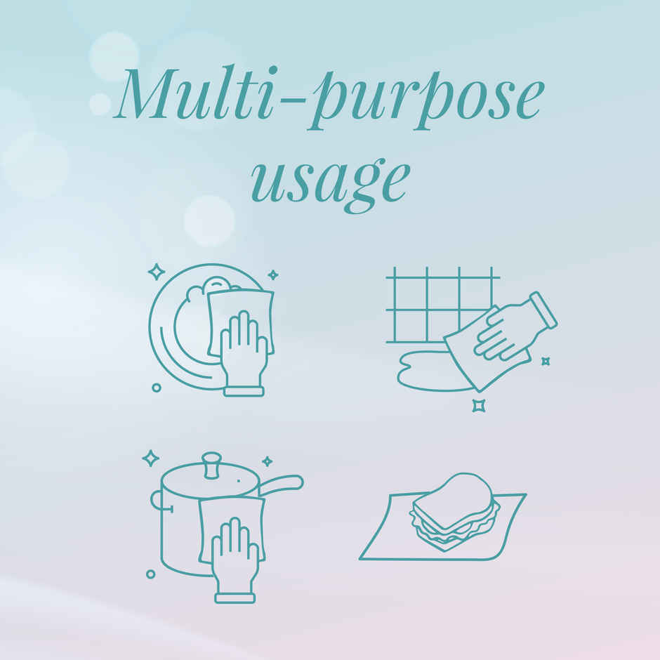 Origami Reusable Kitchen Towel Roll - 25 Sheets, Washable up to 2500 Times | Highly Absorbent