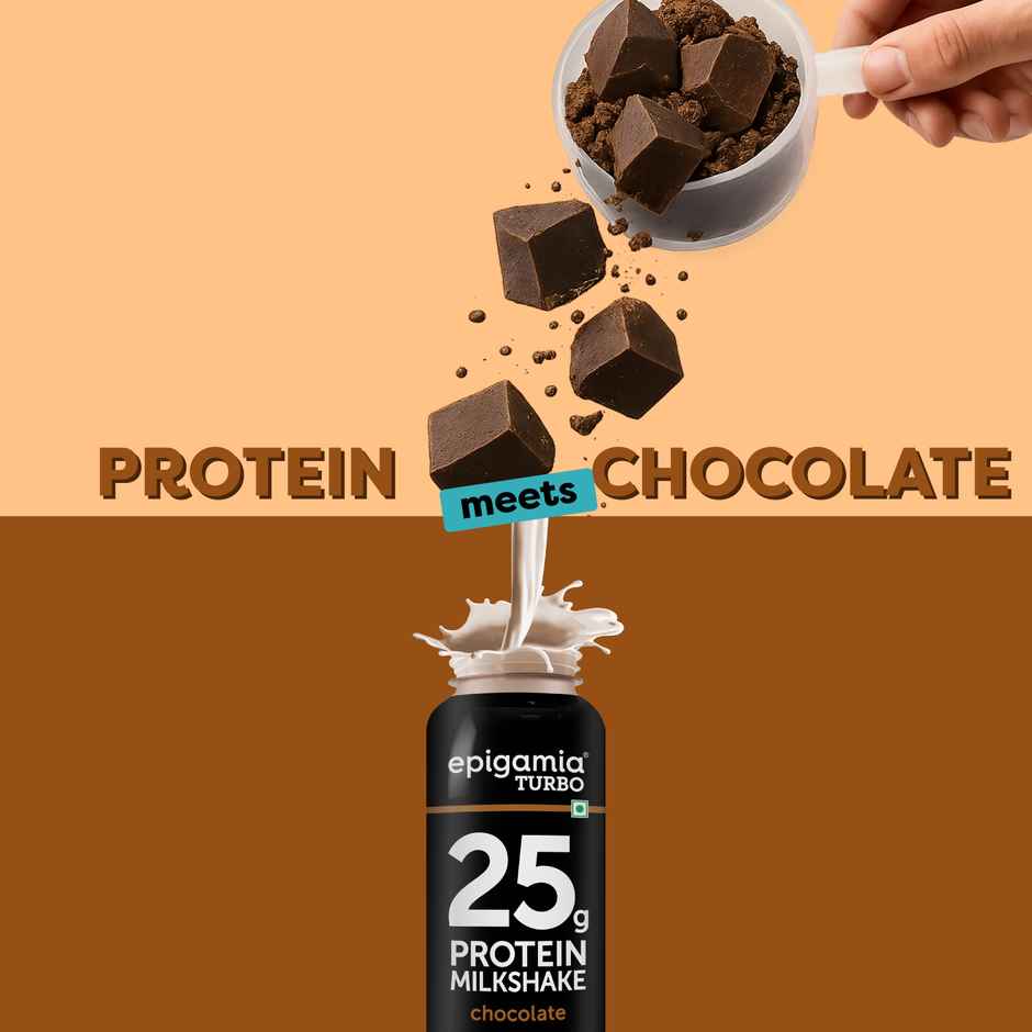 Epigamia Turbo Chocolate Protein Milkshake