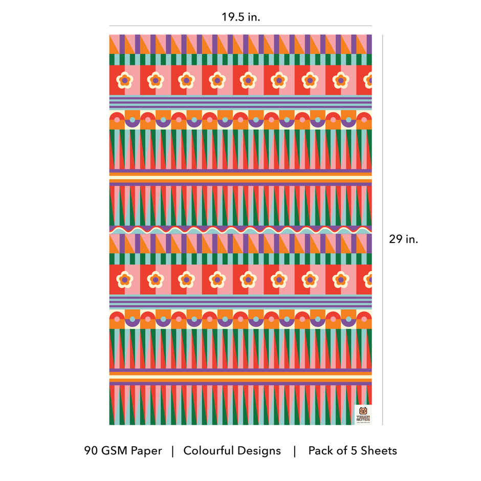 Tiger Notes Gift Wrap Geometric