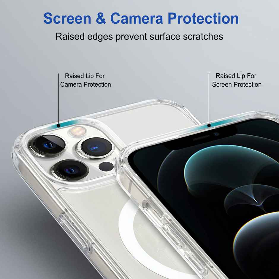 Zapcase Back Cover for Apple iPhone 12 Pro Max | MagSafe-Clear