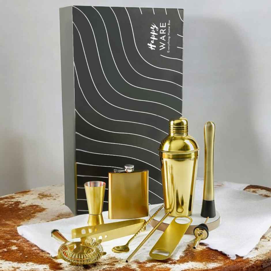 Stainless Steel Cocktail | Set of 10 | Gold | Happyware