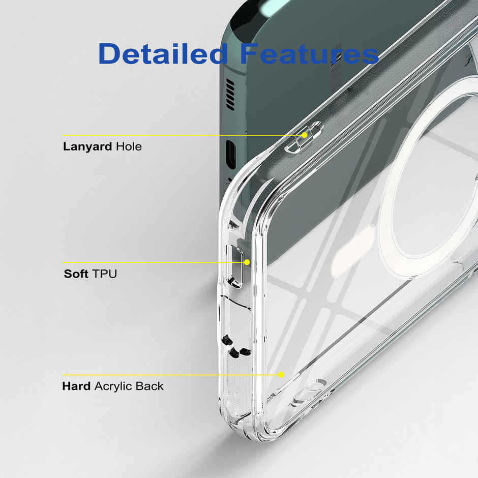 Zapcase Back Cover for Samsung Galaxy S22 Plus 5G | MagSafe-Clear