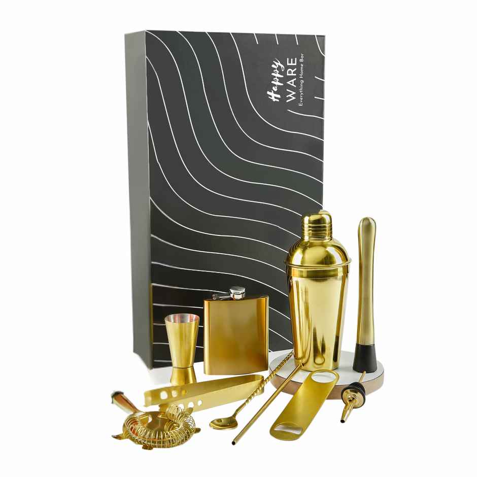 Stainless Steel Cocktail | Set of 10 | Gold | Happyware