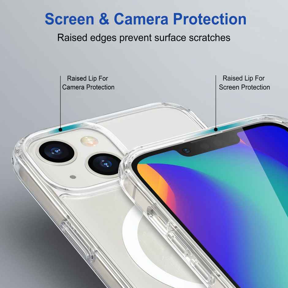 Zapcase Back Cover For Apple Iphone 14 Plus (MagSafe-Clear)