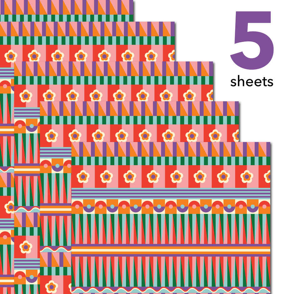 Tiger Notes Gift Wrap Geometric