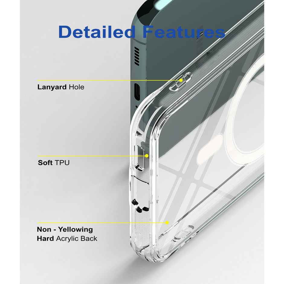 Zapcase Back Cover For Samsung Galaxy S23 Fe 5G (MagSafe-Clear)