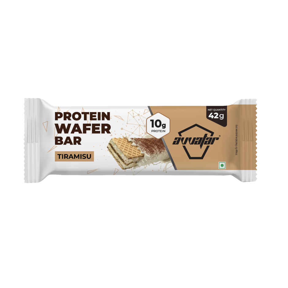 Avvatar 10g Protein Wafer Bar | Tiramisu Flavour Single Bar Combo 