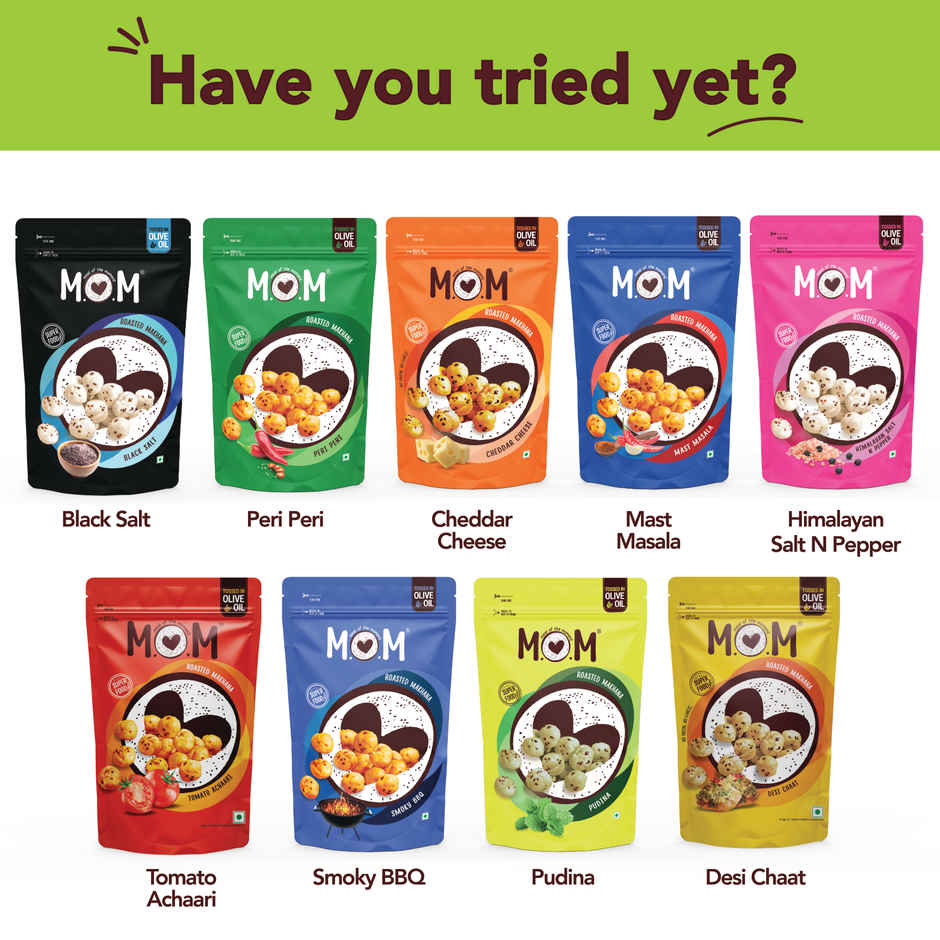 MOM - Cream N Onion Roasted Makhana| Source of Protein | No Palm Oil