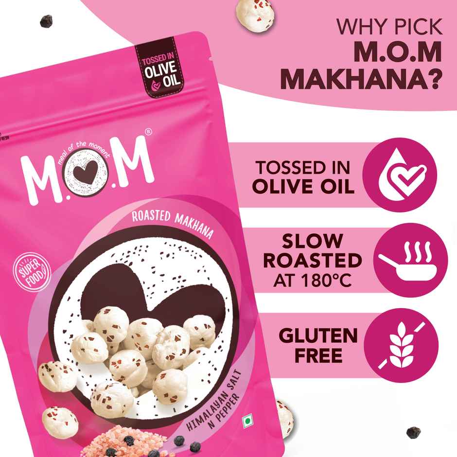MOM Himalayan Salt & Pepper Roasted Makhana