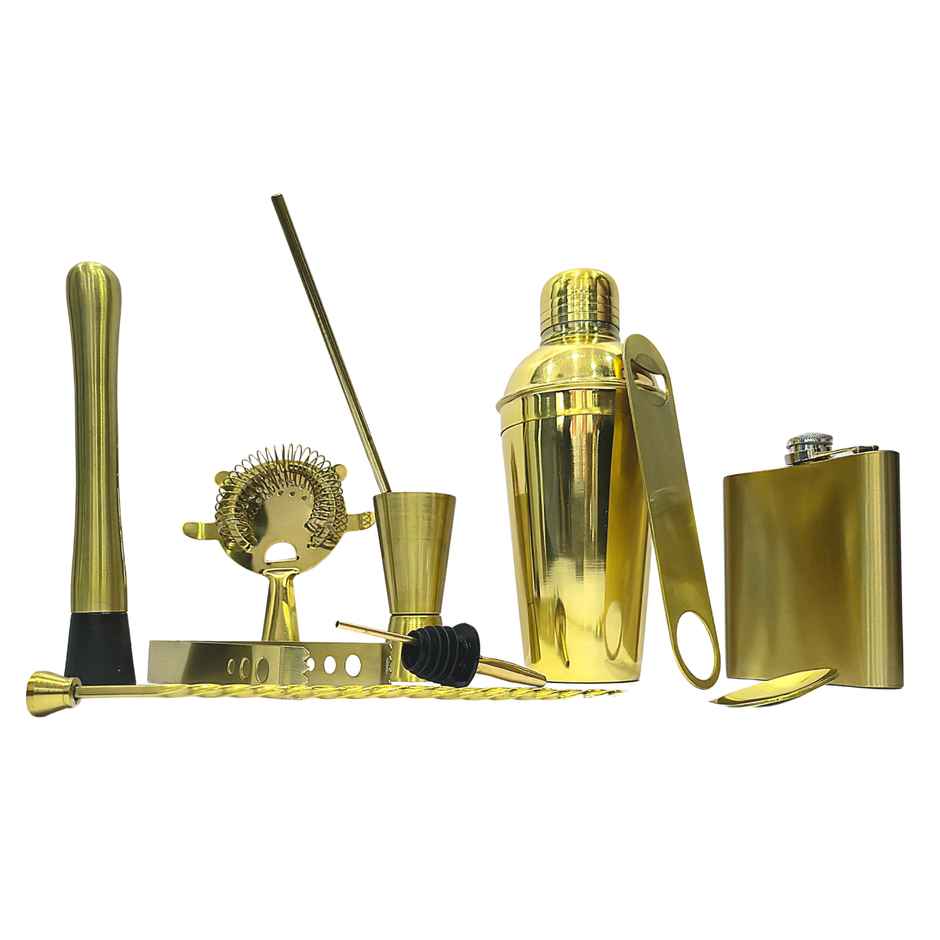 Stainless Steel Cocktail | Set of 10 | Gold | Happyware