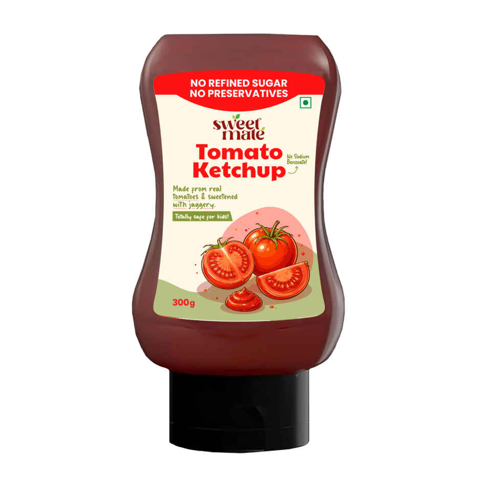 Sweetmate No Added Sugar Tomato Ketchup | Sweetened with Jaggery