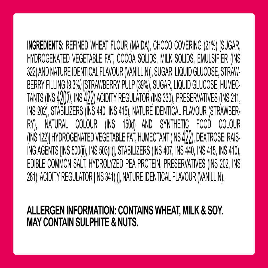 Orion Strawberry Choco Pie | Filled Cake Snack