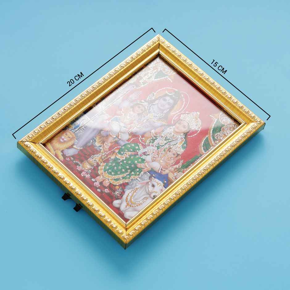 Shiv Parivar God Photo Frame | Hindu Deity | 8 x 6 Inch | Oye Happy