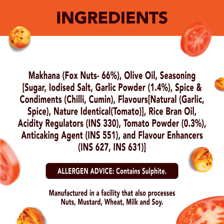 MOM - Tomato Achaari Roasted Makhana| Source of Protein | No Palm Oil