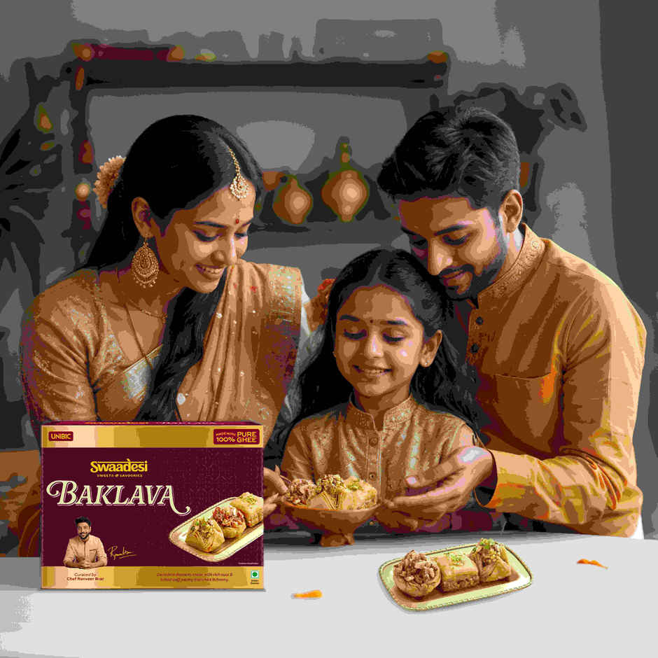 Pure Ghee Assorted Baklava Box By UNIBIC Swaadesi