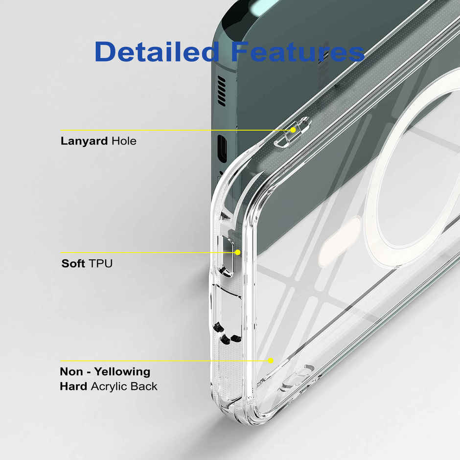 Zapcase Back Cover for Samsung Galaxy S24 FE 5G | MagSafe-Clear